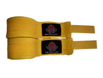 Boxing Hand Wraps 100% cotton high quality single color with 1” Velcro closer.